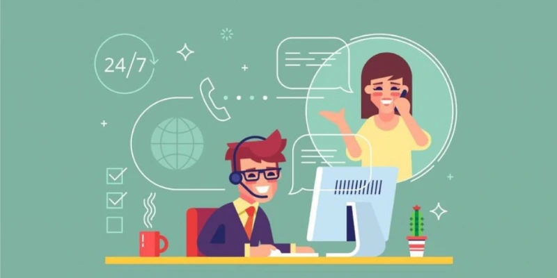 Khách hàng tương tác với nền tảng qua số hotline đang hoạt động